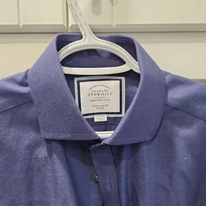 Charles Tyrwhitt Men's Deep Blue Dress Shirt